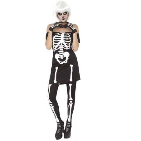Disfraz Miss Skeleton Adulta, U