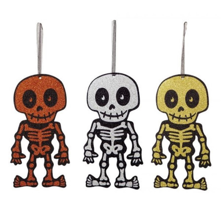 Colgante Esqueleto Purpy, (3 Colores Surt)