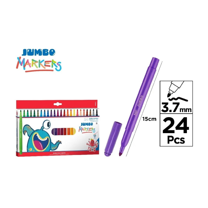 Rotuladores Jumbo 24 unidades
