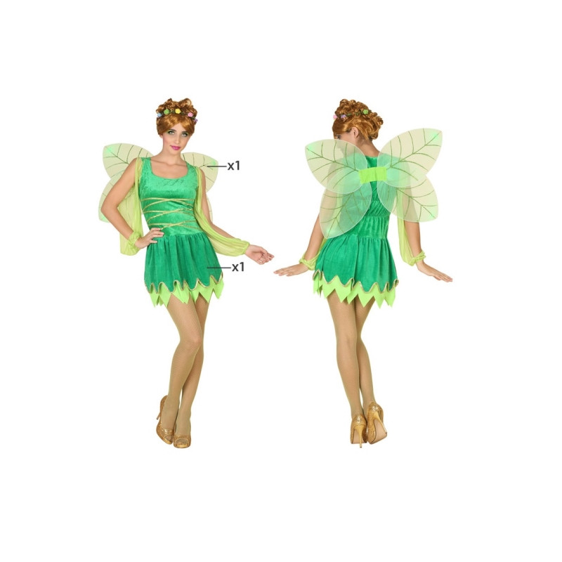 Disfraz Hada Verde Adulta, ML