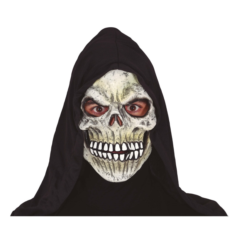Mascara Esqueleto con Capucha, Pvc