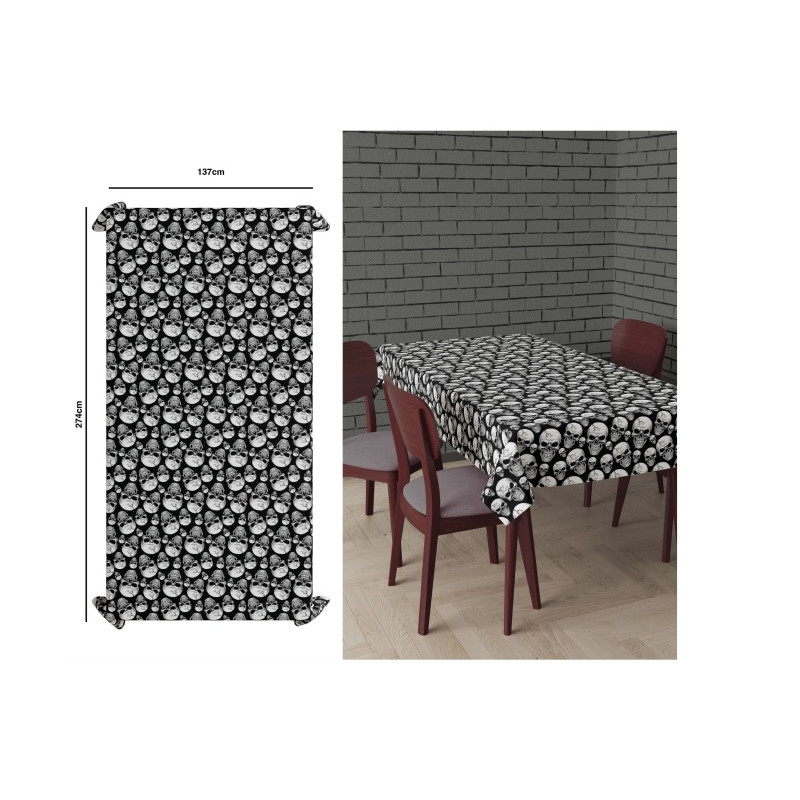 Mantel Calaveras 137x274cm