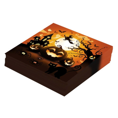 Servilletas Calabaza 33x33cm (12 Uds)