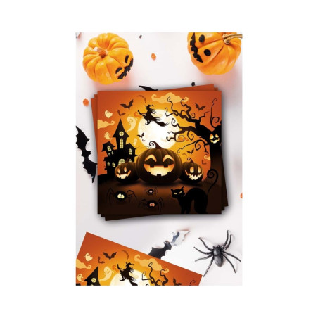 Servilletas Calabaza 33x33cm (12 Uds)