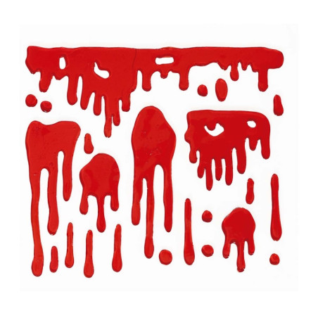 Decoración Sangre Gel para Cristal 20x20cm