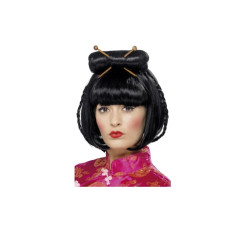Peluca Geisha Negra