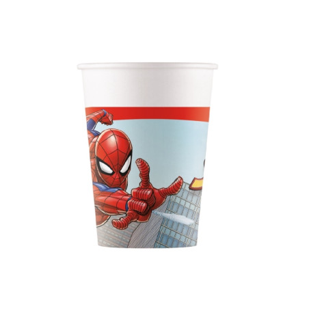 Vasos Cartón ''Spiderman Crime'' (8 Uds.)
