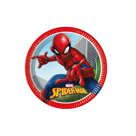 Platos Spiderman Crime 23cm (8 Uds)