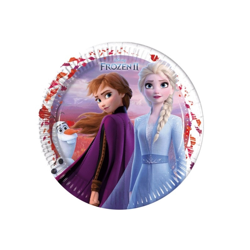 Platos Frozen II Disney 23cm (8 Unid)