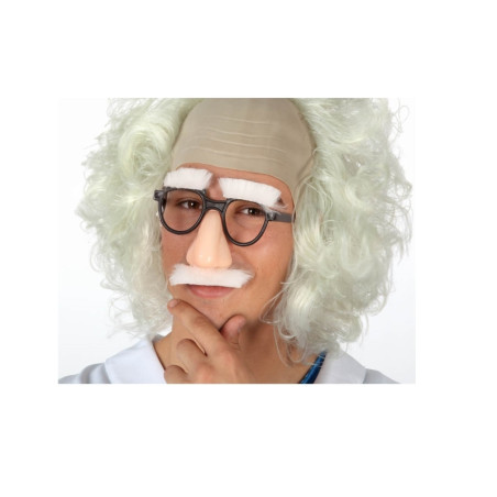 Gafas C/Nariz, Bigote y Cejas Blancas