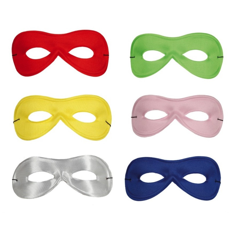 Antifaz Pierrot Seda Extra, 6 colores surtidos