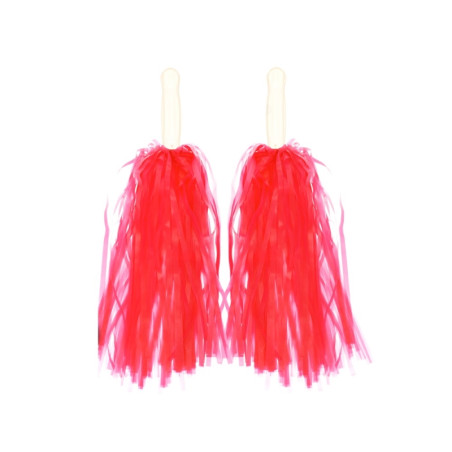 Par de Pompones Rojos Junior 