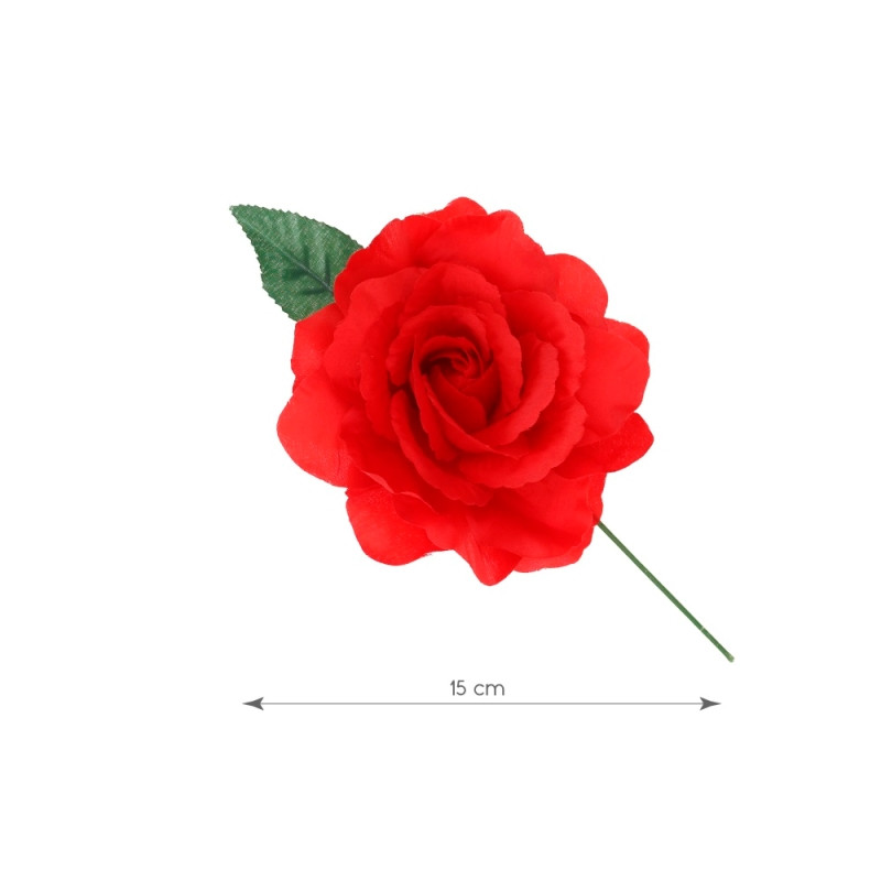 Rosa Flamenca Grande Roja, Ø 15cm
