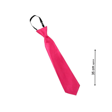 Corbata Lisa Fucsia 35cm