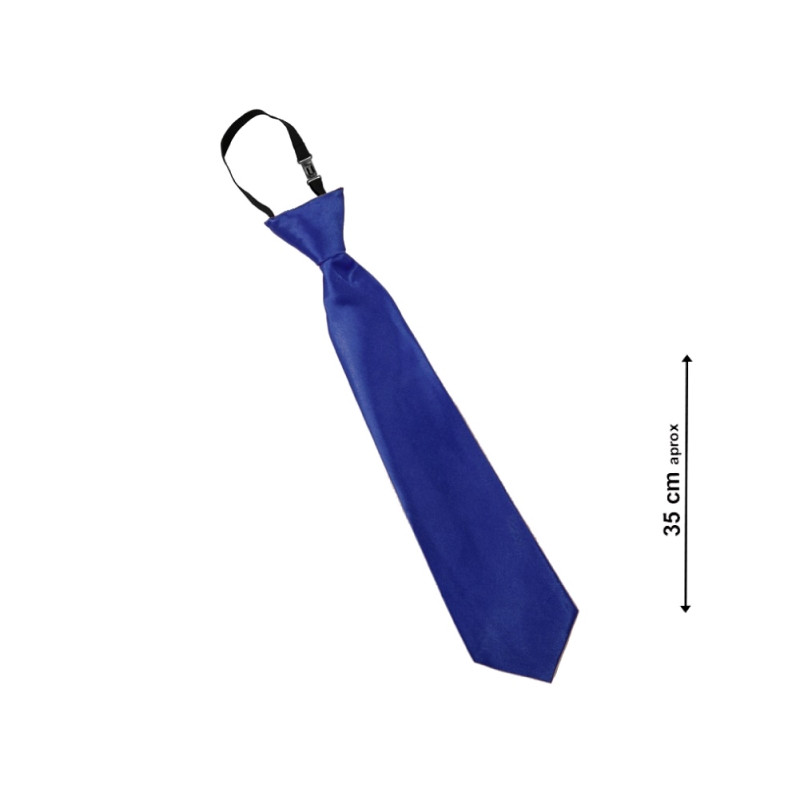 Corbata Lisa Azul Oscuro 35cm