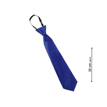 Corbata Lisa Azul Oscuro 35cm