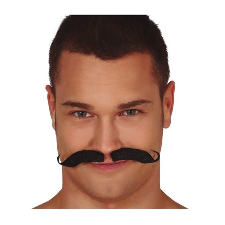 Bigote Adhesivo Bávaro Negro