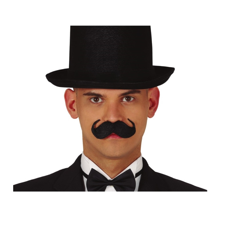 Bigote Adhesivo Inglés Negro