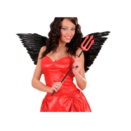 Alas Negras C/Plumas 78x36cm