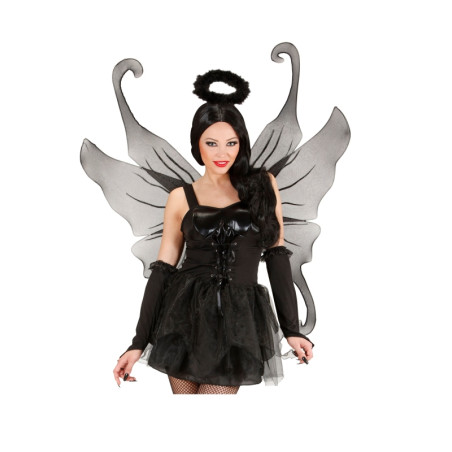 Alas Negras Glitter 95x110cm