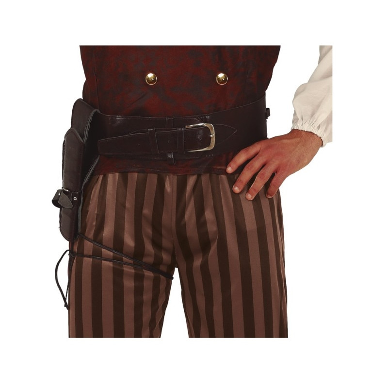 Cinturón con 1 Cartuchera, Símil Piel  