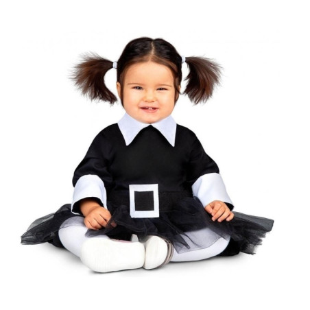 Disfraz Niña Siniestra ''Miércoles'' Inf, 3-4 Años