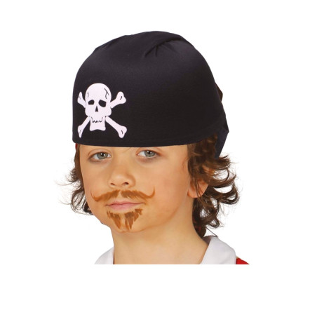 Sombrero Pirata Tela Negra Infantil