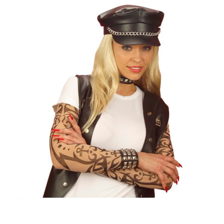 Pulsera C/Tachuelas Triple, Símil piel