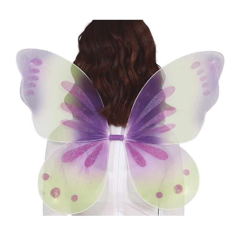 Alas Mariposa Verdes/Lila 40x40cm