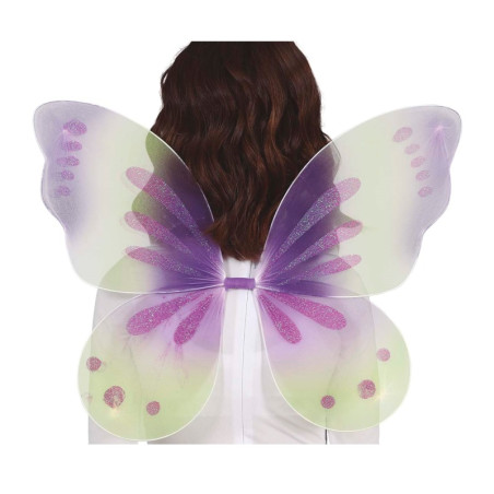 Alas Mariposa Verdes/Lila 40x40cm