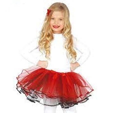 Tutu Infantil rojo / Negro