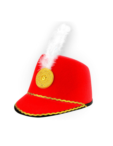Sombrero Majorette Rojo Fieltro