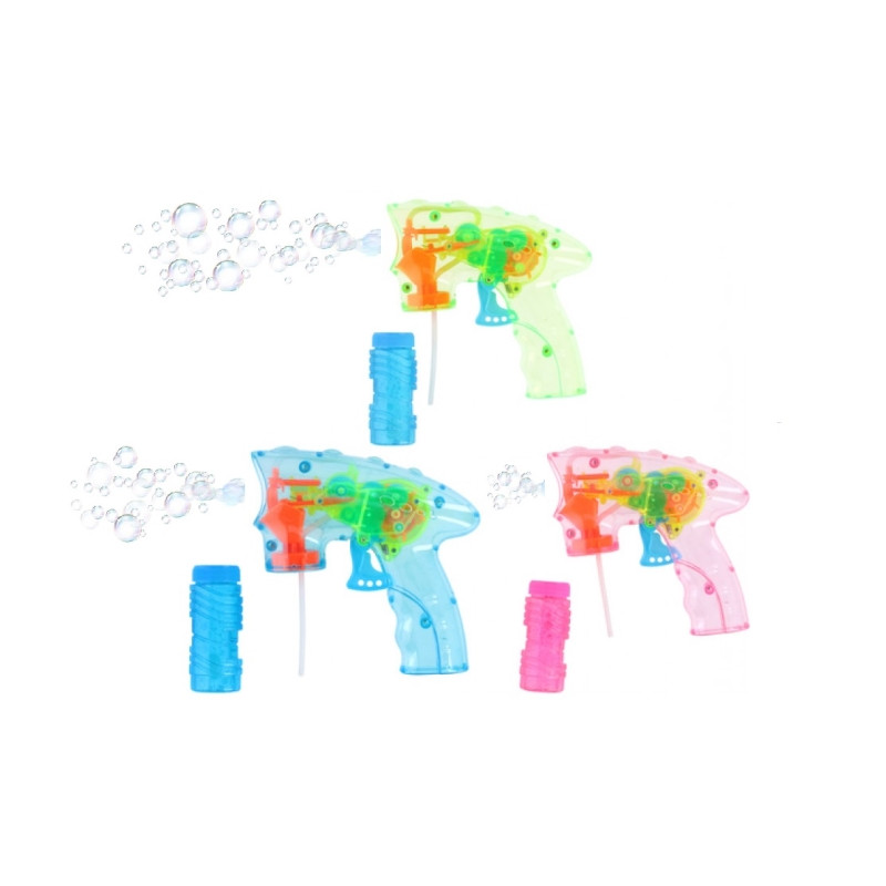Pistola Burbujas/Pompas Jabón C/Luz Led