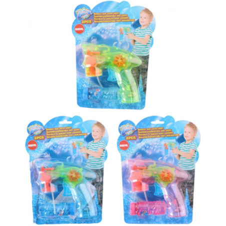 Pistola Burbujas/Pompas Jabón C/Luz Led