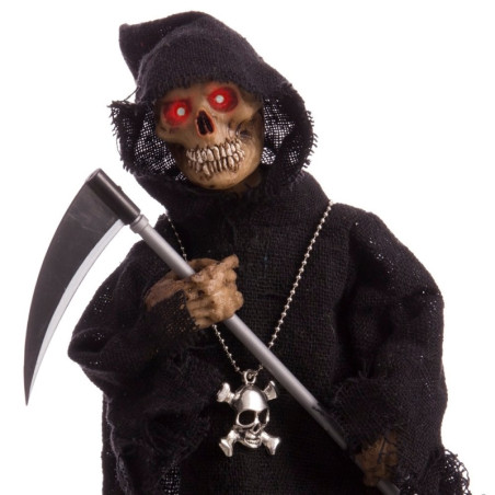 Muerte Guadaña Luz/Sonido/Movimiento 33x13x13cm