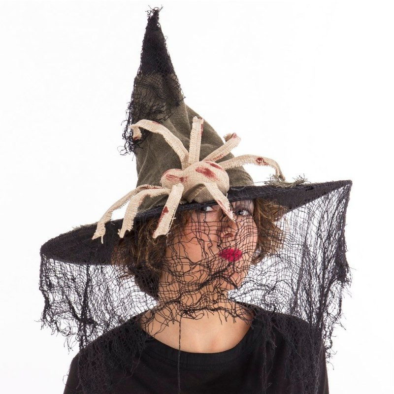Sombrero Bruja Araña 45 x 45 x 36 cm
