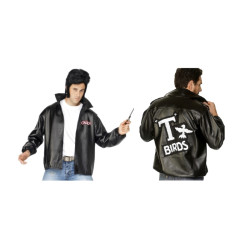 Cazadora T-Birds Grease Negra Adulto