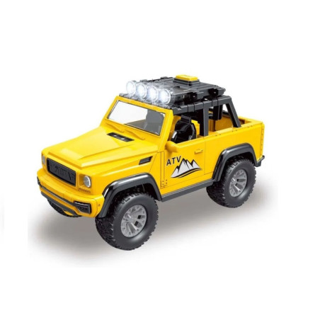 Coche Jeep Amarillo Luz & Sonido 27x15cm