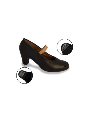 Zapatos Flamenca Negro con Clavos Semi Mod.536