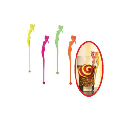 Removedor Sirenita Color 15cm (100 Uds)