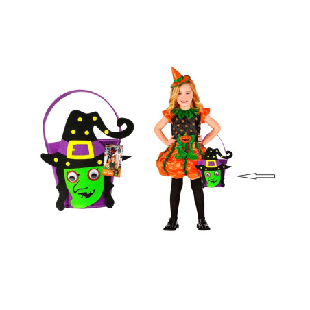 Cesta Bruja Truco o Trato Fieltro