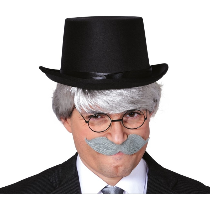 Sombrero Chistera Negra Fieltro