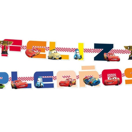Guirnalda Feliz Cumpleaños Cars 2.10 CM