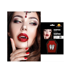 Colmillos Plata para Vampiro/a con Termoplástica 