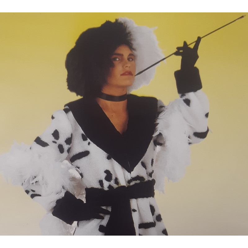 Peluca Cruela Blanco y Negro