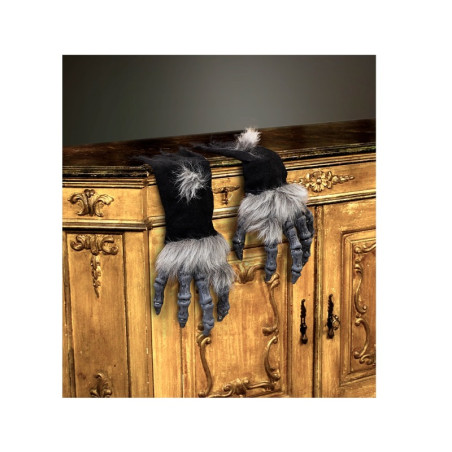 Manos de Monstruo C/Pelo Mangas Negras