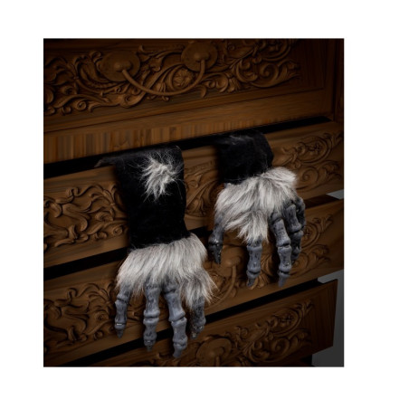 Manos de Monstruo C/Pelo Mangas Negras