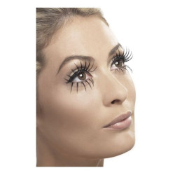 Pestañas Dobles Negras Largas