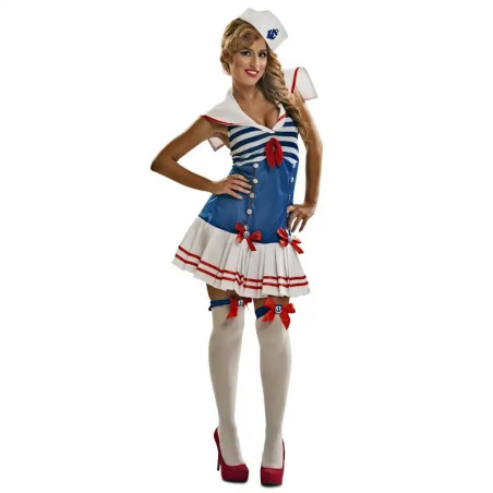 Disfraz Marinera Sexy Azul Adulta, M-L