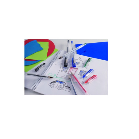 Set 12 Bolígrafos Gel (8 Neón + 4 Basic)